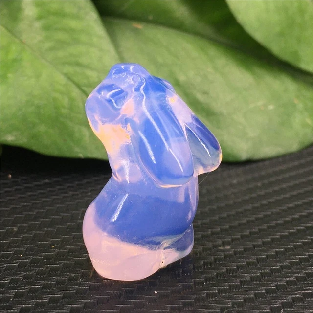 5pcs Carved Blue Opalite mini sexy Goddess Model Quartz Crystal Skull Healing