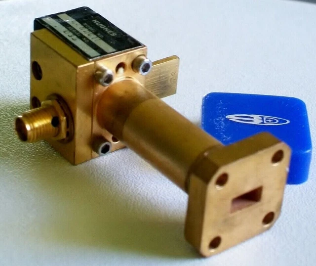 ## HUGHES MICROWAVE 44820H MILLITECH 26-40 ghz WR28 waveguide NEG. detector
