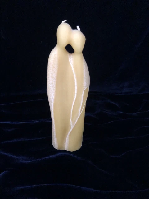 Bright Light Lovers Natural Tone Sculpted Candle Art