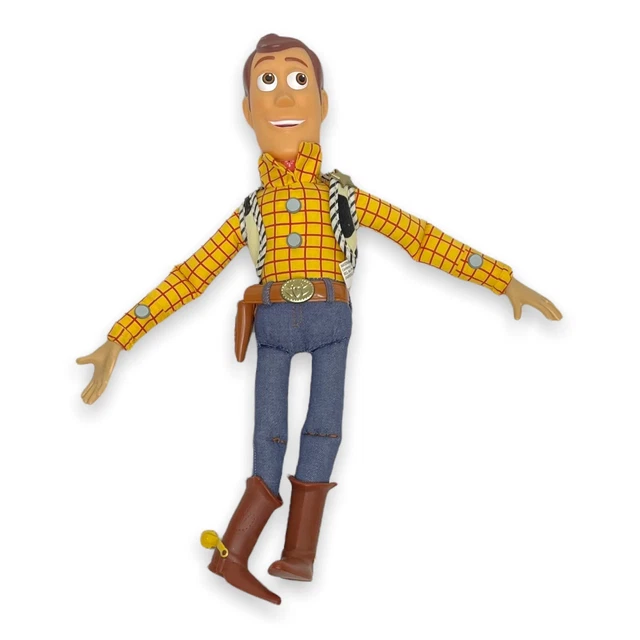 DISNEY PIXAR TOY STORY Talking Pull String Woody HAT AND BUZZ plush