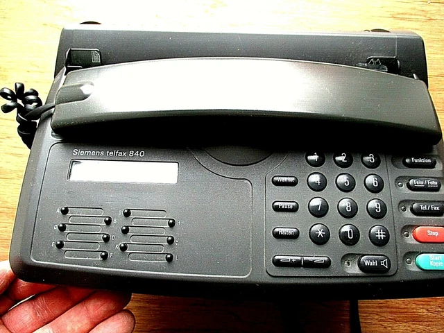 SIEMENS TELFAX 840 FAXGERÄT FAX RARITÄT - guter gebrauchter Zustand