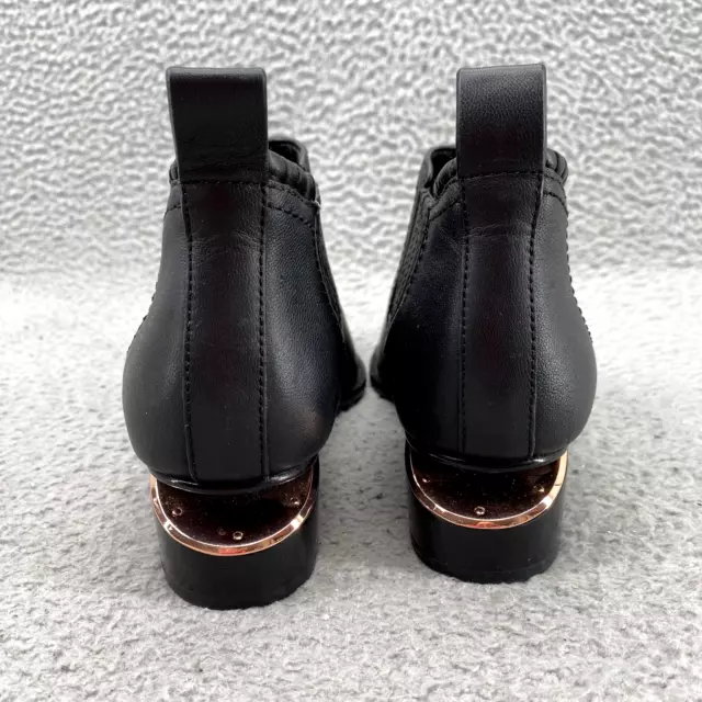 Alexander Wang Shoes Adult EU 35/ US 5 Black Leather Kori Rose Gold Ankle Boots 3