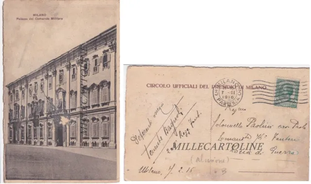 MILANO: Palazzo del Comando Militare    1916