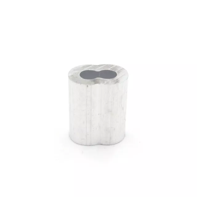 Swage Sleeve 3.0mm Hourglass Aluminium TRADE PACK - 100