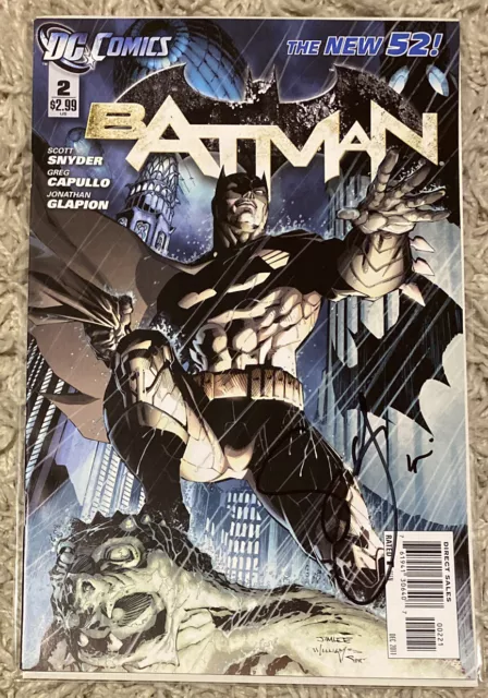 Batman #2 1st Talon 2011 DC Comics New 52 Jim Lee Variant Signed By Scott Snyder