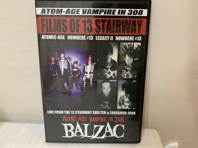 ☆BALZAC DVD films of 13 stairway BALZAC DVD 1998 Live & Music Video 13 Stairway Films Used