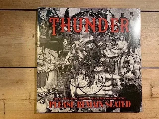 Thunder Please Remain Seated 2×Lp Splatter White Orange Bmgcat334Sdlp Sealed