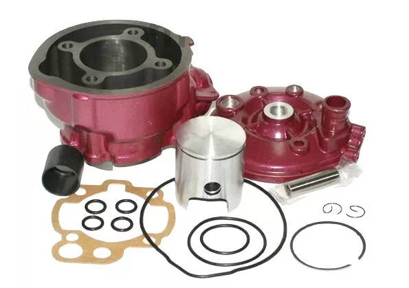 90cc MODIFICA D49 RACING GRUPPO TERMICO TESTA KIT per MOTORE 50 AM6 EU1 LIQUIDO