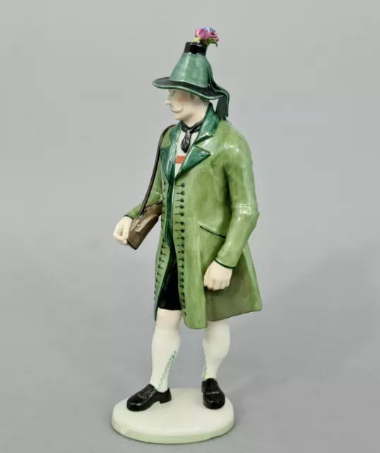 N0144 Nymphenburg  Trachten-Figur, Tiroler Schütze, Schröder-Lechner, Mod. 832 3