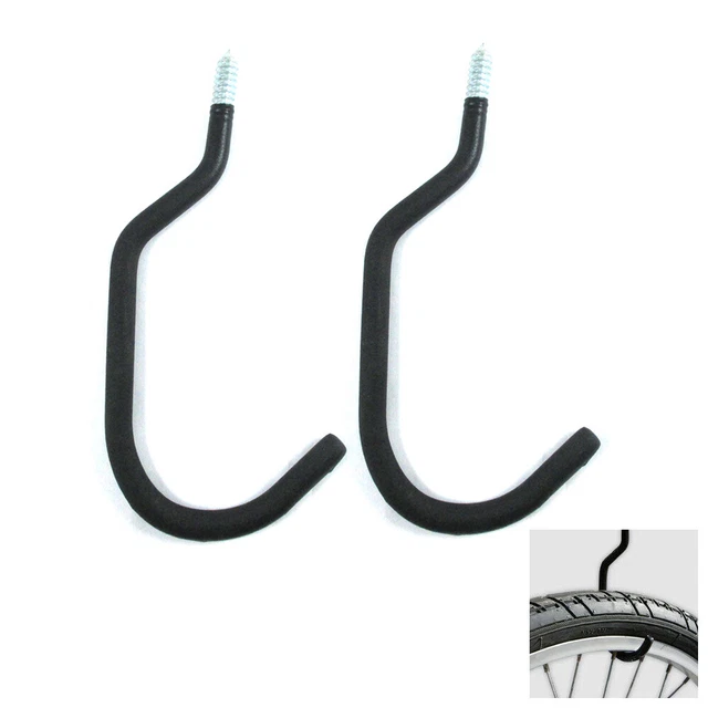 2 Jumbo 9" Bicycle Hook Bike Storage Cycling Wall Ceiling Hanger Mount Garage !