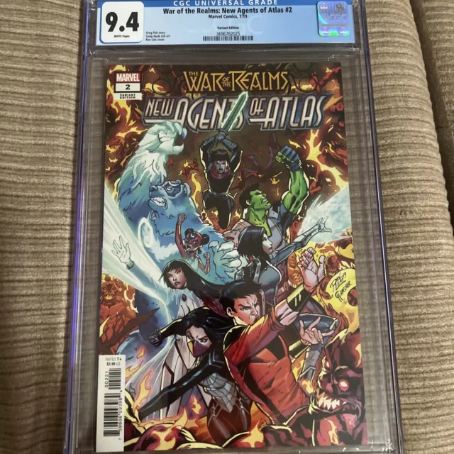 War of the Realms New Agents of Atlas #2 CGC 9.4 Ron Lim Variant 1st Swordmaster
