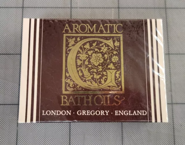 Aromatic Bath Oils London Gregory England 4 x 10ml Bergamot Lavander Marjoram