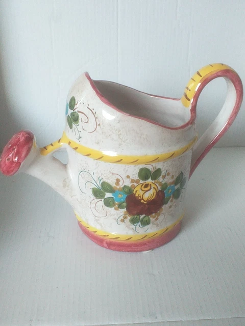 ORIGINAL DERUTA KRUG, Vase, Kanne Steinzeug Italienische Keramik Henkel