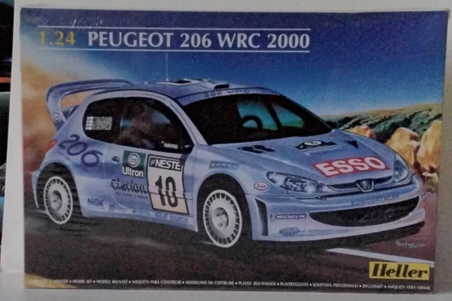 Maquette Heller Peugeot 206 WRC 2000 – 1/24, Neuf En Sachets Scellés