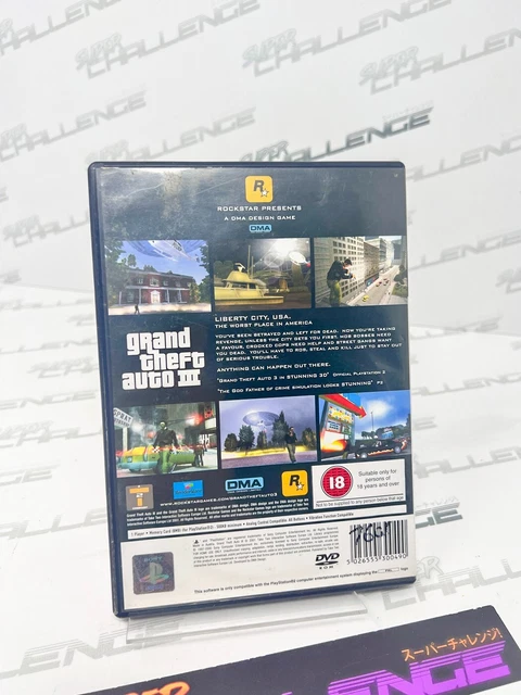 Grand Theft Auto III 3 PS2 PlayStation 2 PAL/UK Sony in scatola con manuale (senza mappa) 2