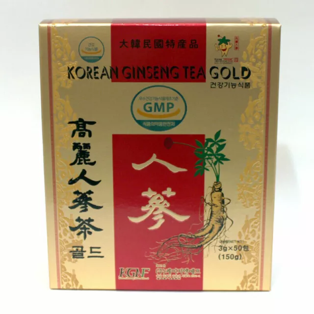 Korean Ginseng Tea Gold Anti-aging & Anti Stress 50 Bags / 100 Bags