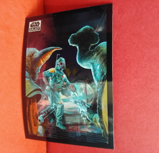 2022 Topps Star Wars Chrome Galaxy Boba Fett Ambushed base set card n°61