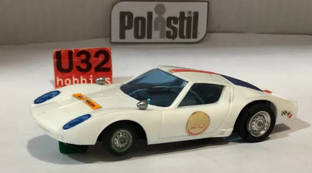 Policar A71 Slot Car Lamborghini Miura P400 Weiß