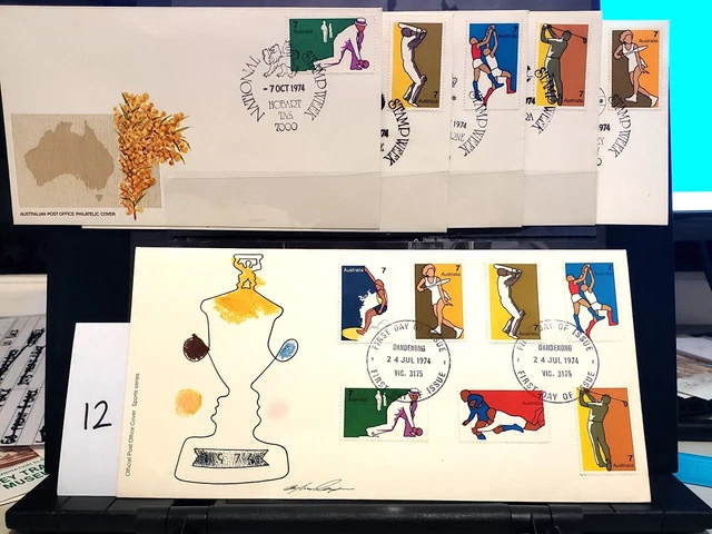1974 Non Olympic Sports Decimal Fdc (Ref 7/12)