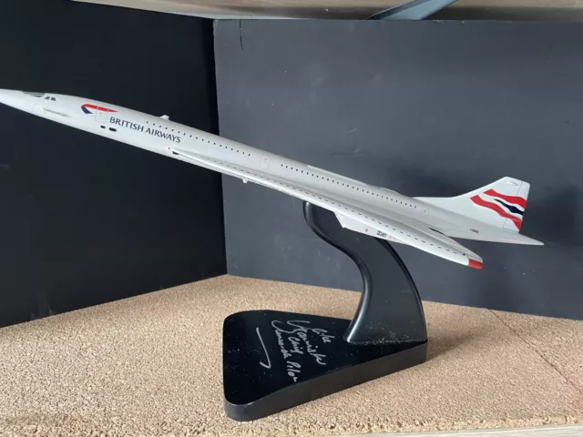 Bravo Delta Models Concorde G-BOAG Signed by Mike Bannister Chief Test Pilot