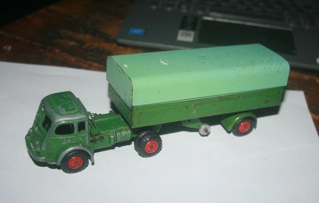 Camion Mercedes Miniature Solido Ancien Avec Remorque Bâchée - Gama Mini - Occasion