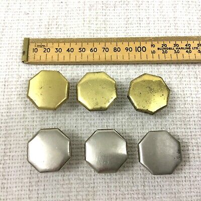 Vintage Metal Drawer Pull Handles Mixed Silver Gold Art Deco Reclaimed Salvaged 2