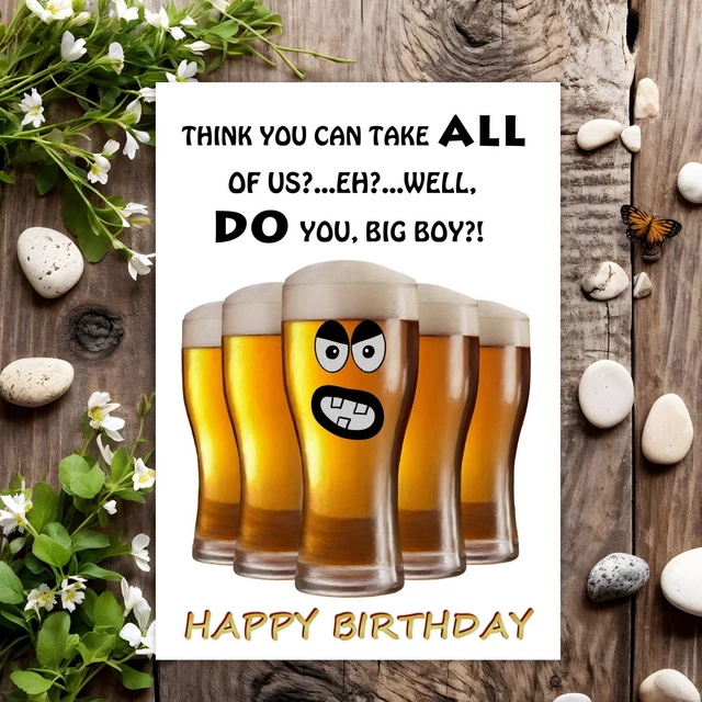 FUNNY BIRTHDAY CARD Rude Joke Humour for Him Men Male - Big Boy £3.95 ...