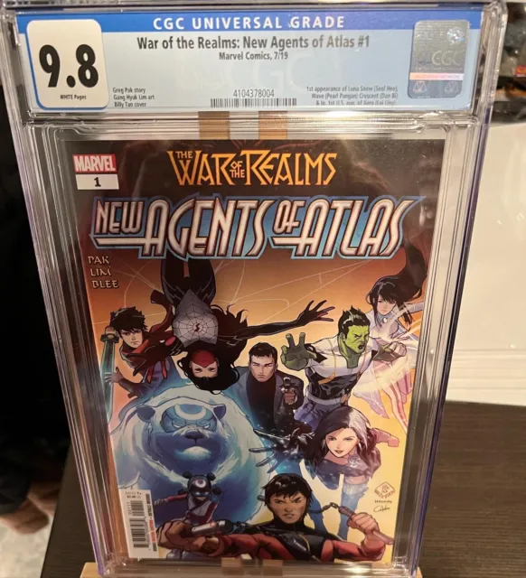 War Of The Realms New Agents Of Atlas #1 CGC 9.8 Multiple First Appearance Comic