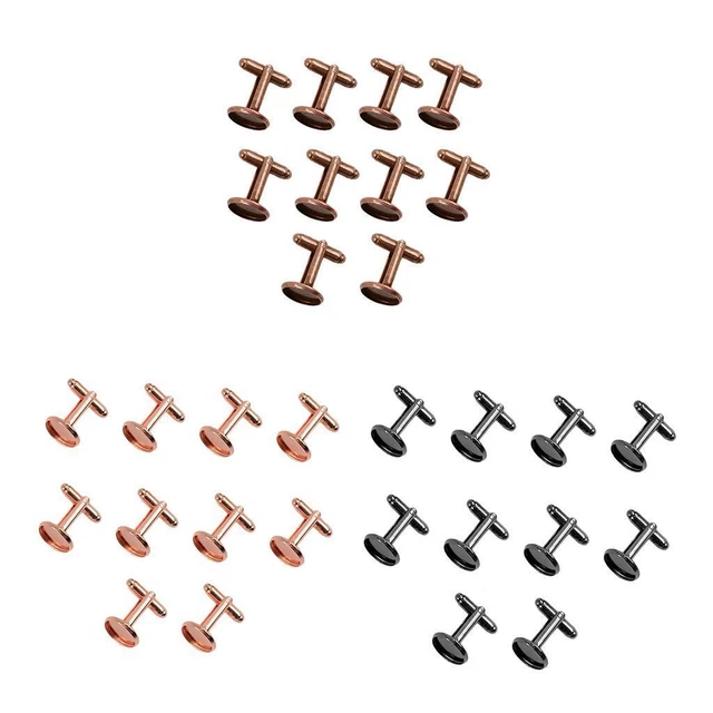 10er Pack Einstellschalen französische Manschetten Manschettenrücken mit 12 mm Pads passend