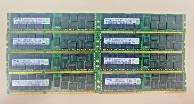 128GB Kit (8 x 16GB) Samsung M393B2G70BH0-CK0 RAM PC3-12800R ECC