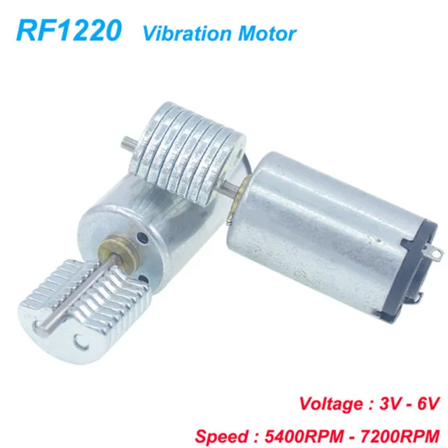 RF1220 Micro Vibration Motor DC 3V-6V 7200RPM High Speed Miniature Vibrator