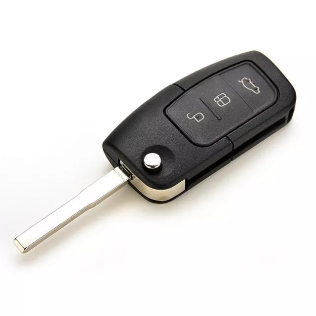 For Ford Fiesta Focus Mondeo 3 Button Remote Key Fob Case And Blade