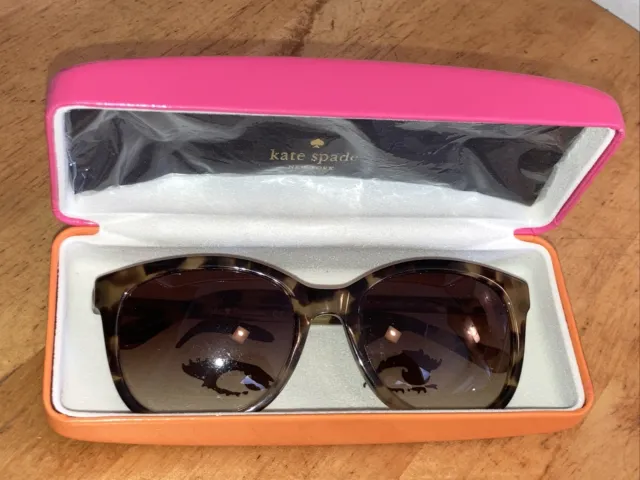 Kate Spade New York Women's Gayla Sunglasses, Camel Tortoise/Brown w/ Case