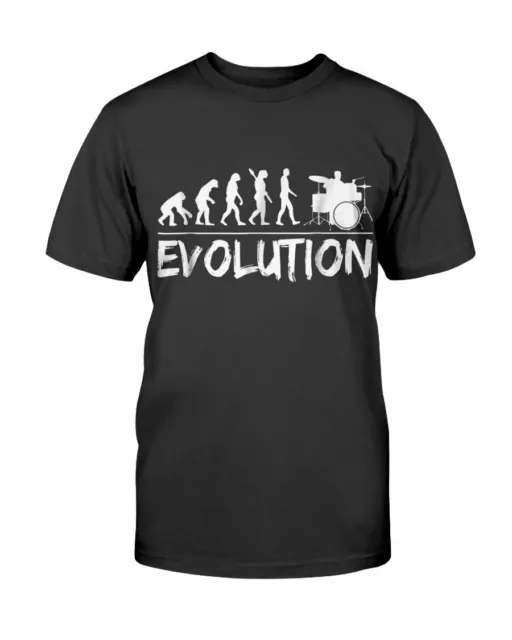 Drums Tshirt Evolution of a Drummer drôle Tshirt byFuel ffamz