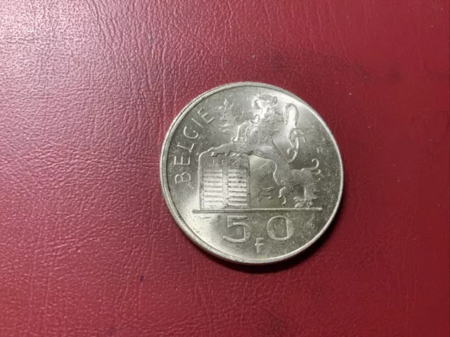 Belgien 50 Francs 1948 Silber