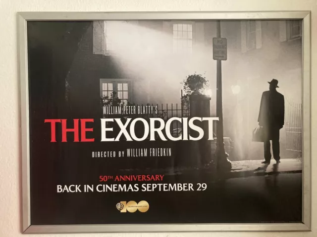 THE EXORCIST ORIGINAL UK QUAD CINEMA POSTER 50th Anniversary Release