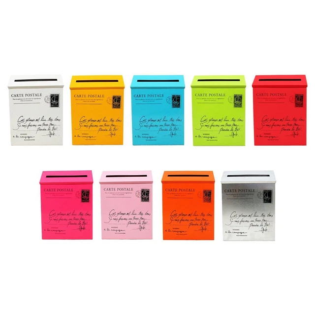 Xydled Metal Bote Aux Lettres Mur Moup De Montage Bote Aux Lettres De Verrouillage Avec Cle Bote Aux Lettres Medium Lock Avec Verrouillage Sec~p115479624