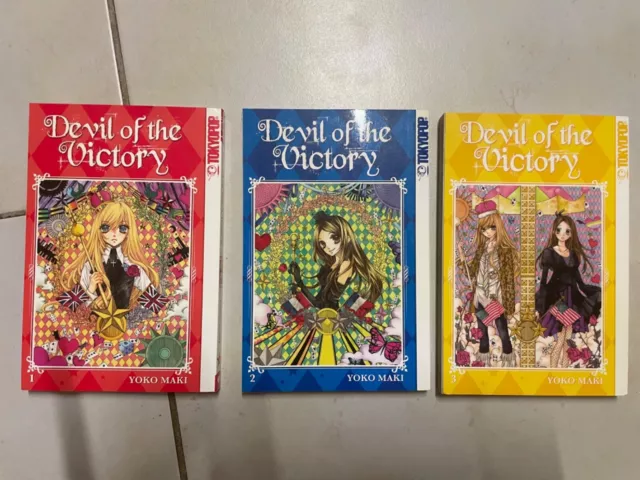 Manga Devil of the victory Band 1-3 Yoko Maki Tokyopop Romance Shojo Manga Comic