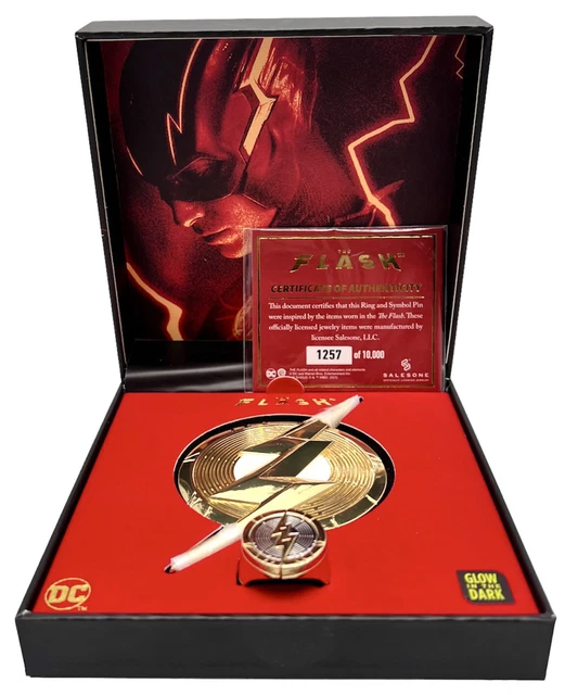 THE FLASH RING And Emblem Collectors Set DC Comics SalesOne Limited Box