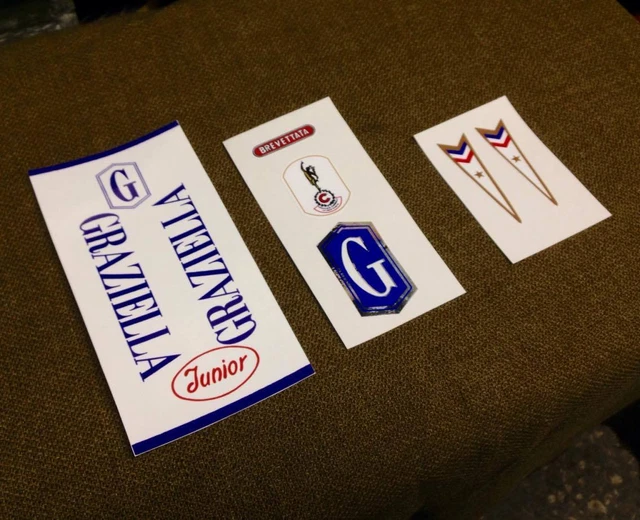 Autocollants Décalcomanies Graziella Carnielli Pour Vélo - Fait Main En Italie - Décoration Vintage