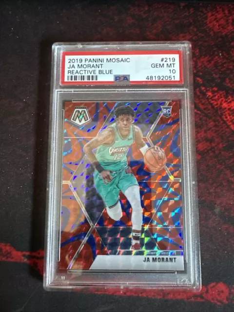 2019 Ja MORANT Mosaic Reactive Blue PSA 10