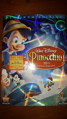 Platinum Edition Disney Pinocchio 70th Anniversary Movie 2 Disc DVD