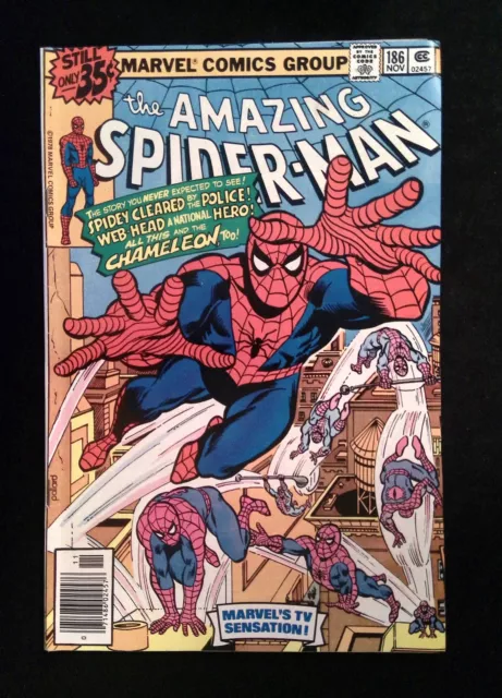 Amazing Spider-Man #186  MARVEL Comics 1978 FN NEWSSTAND