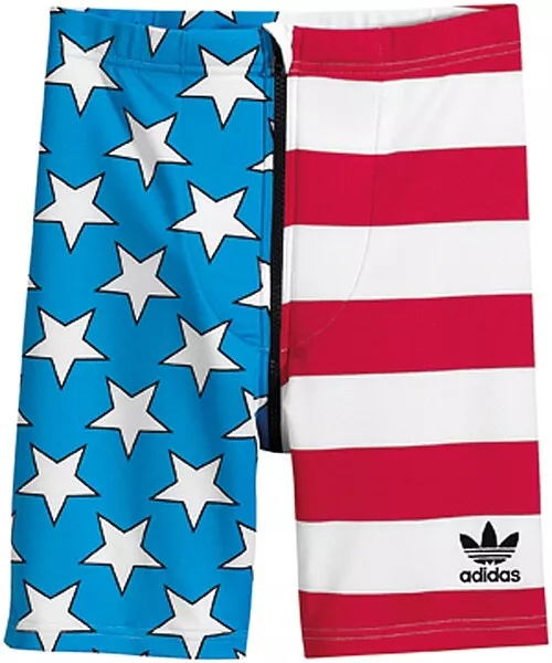 Adidas Originals Jeremy Scott JS Cuissard CYCLISTE Short America USA Stars XS