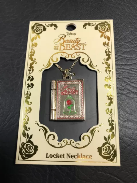 Disney Beauty & The Beast Belle Locket Book Necklace