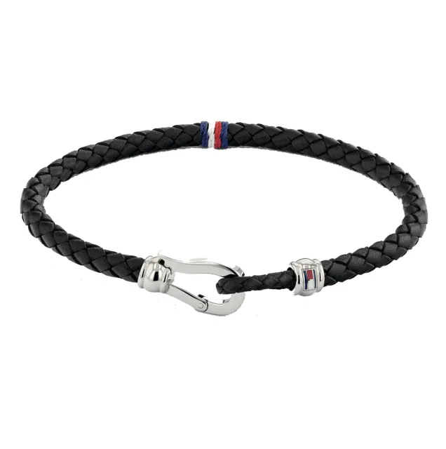 Bracelet Homme TOMMY HILFIGER CASUAL CORE 2790270S Cuir Noir