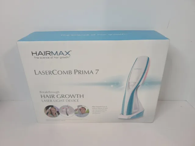 **NEW**  HAIRMAX Brand Laser Comb Prima 7 - Complete Set w/Stand & Instructions