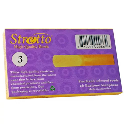 Stretto SRBS3 Bari Sax Reeds #3 - Box of 2