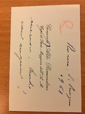 Biglietto autografo di Aldo Remondino 