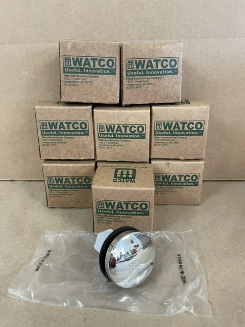 Lot of 9 - WATCO 38410-CP Foot Actuated Tub Closure 2” Pop Up Drain Chrome